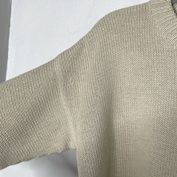 Smythe X Augden Crop Cream Cotton Surf Stripe Sweater. Size Small - Picture 8 of 9